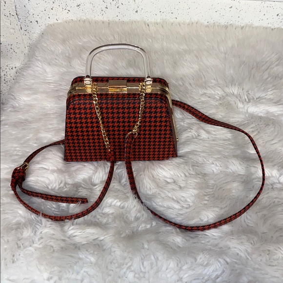 Cato Red and Black Houndstooth Women's Bag - Picture 2 of 6